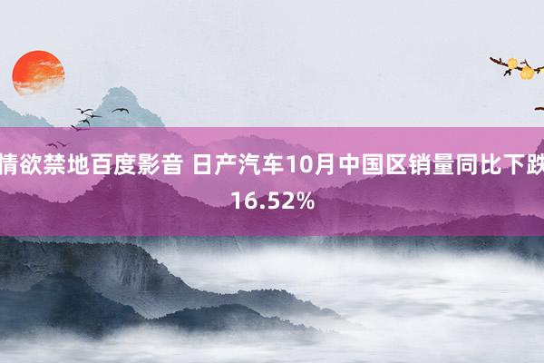 情欲禁地百度影音 日产汽车10月中国区销量同比下跌16.52%