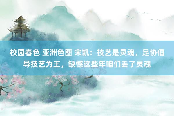 校园春色 亚洲色图 宋凯：技艺是灵魂，足协倡导技艺为王，缺憾这些年咱们丢了灵魂