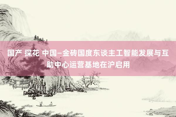 国产 探花 中国—金砖国度东谈主工智能发展与互助中心运营基地在沪启用